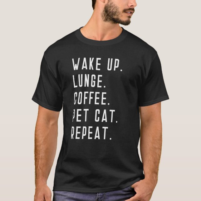 Camiseta Despierta Despertar Mascota del Café Lunar Gato Le (Anverso)