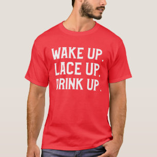 Camiseta Despierta, levanta y bebe la mañana corriendo