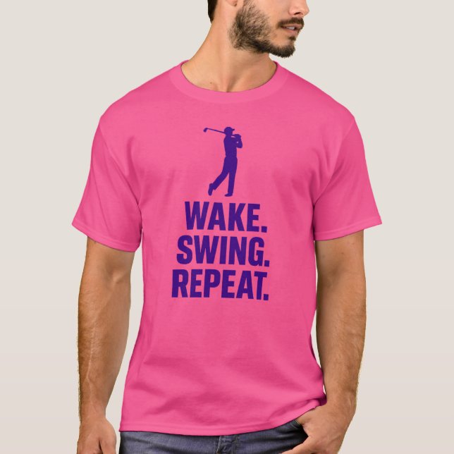 Camiseta Despierta. Swing. Repetir. estilo de vida (Anverso)