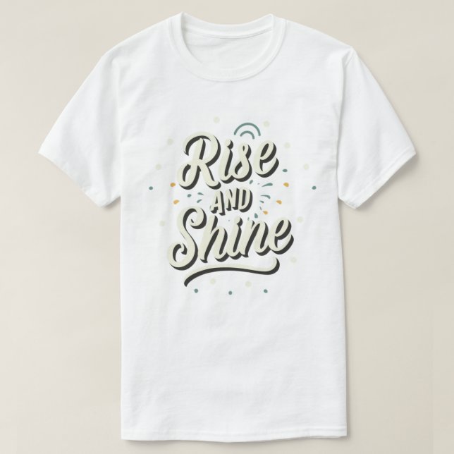 Camiseta Despierta y brilla (Diseño del anverso)