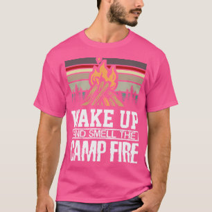 Camiseta Despierta Y Huele El Caminador De Atardecer Retro 