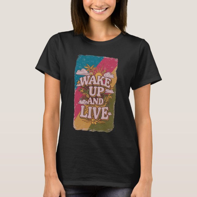 Camiseta Despierta y vive (Anverso)
