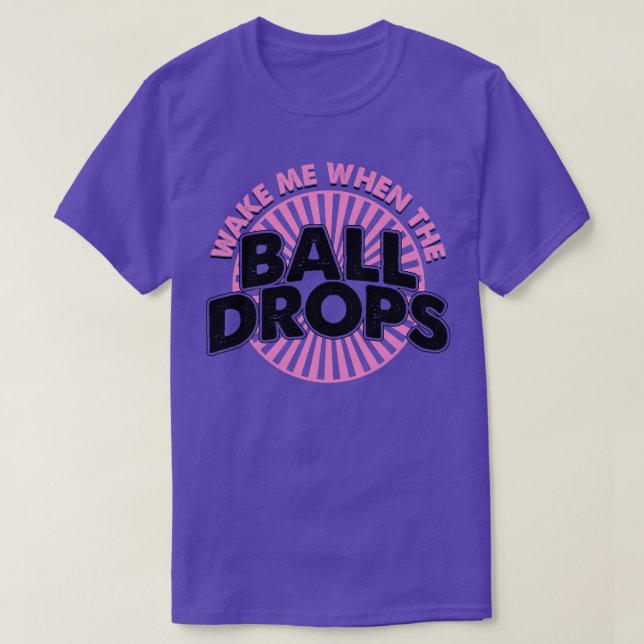Camiseta Despiértame cuando la pelota caiga 7 (Diseño del anverso)