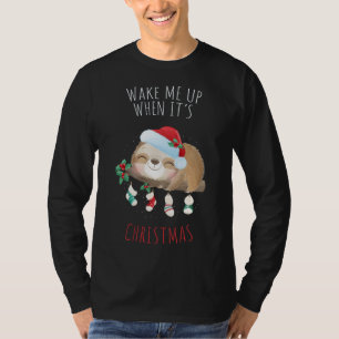Camiseta Despiértame cuando los Navidades se burlan de la n