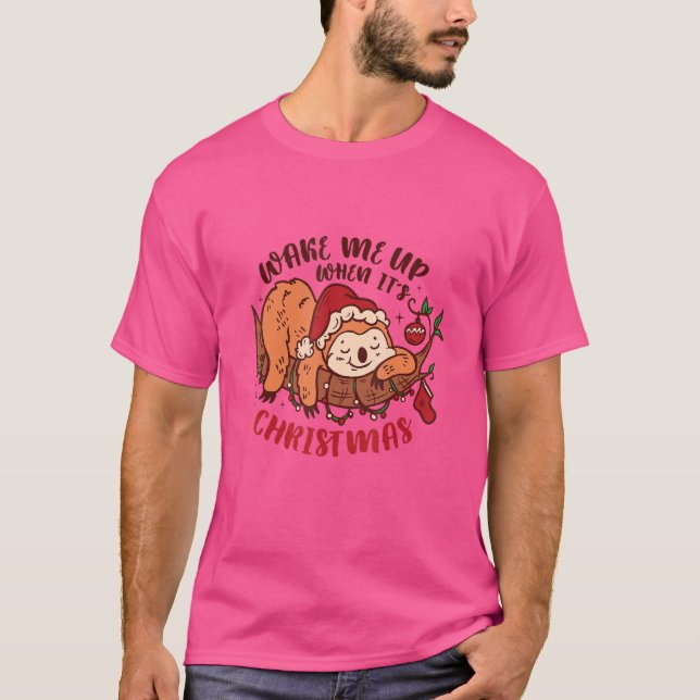 Camiseta Despiértame Cuando Sus Navidades (Anverso)