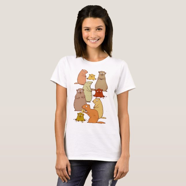 Camiseta ¡Despierte Groundhogs! (Anverso completo)