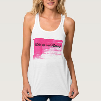 Camiseta despierte y del maquillaje