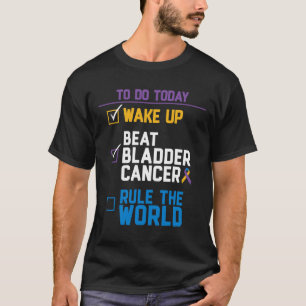 Camiseta Despierten la regla del cáncer de vejiga en el mun