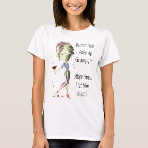 Camiseta ¡Despierto a veces gruñón! regalos divertidos