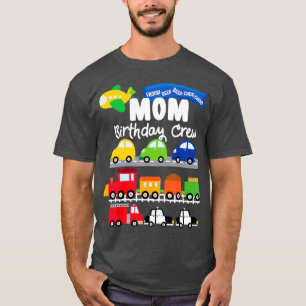 Camiseta Despierto de coches de avión de cumpleaños de mamá