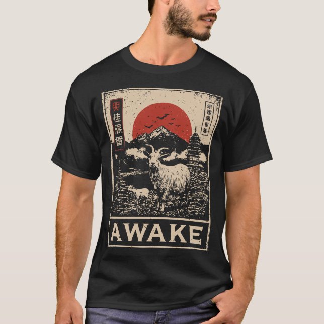 Camiseta Despierto superior: Señal del Everest (Anverso)