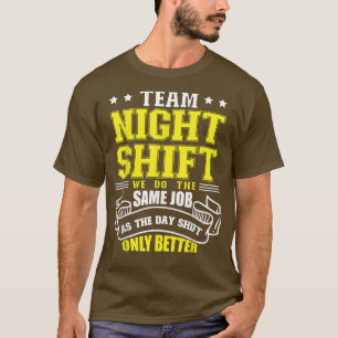 Camiseta Desplazamiento de trabajadores de turno de noche d