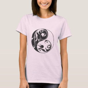 Camiseta Desplazamiento de Yin y Yang (negro)