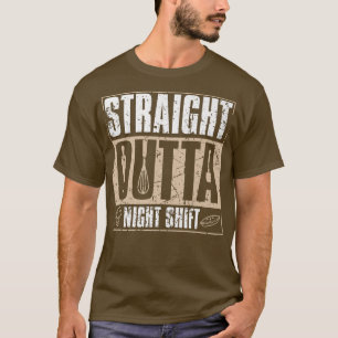 Camiseta Desplazamiento directo fuera de la noche para coci