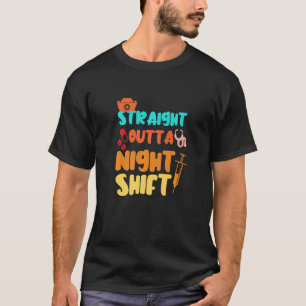 Camiseta Desplazamiento directo fuera de la noche turno de 