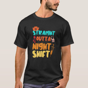 Camiseta Desplazamiento directo fuera de la noche turno de
