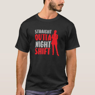 Camiseta Desplazamiento directo fuera de la noche turno de