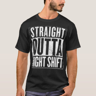 Camiseta Desplazamiento directo fuera de la noche turno Méd