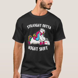 Camiseta Desplazamiento directo hacia fuera por la noche Un