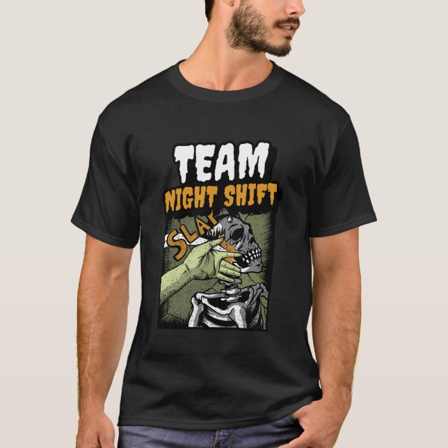 Camiseta Desplazamiento nocturno de equipo (Anverso)