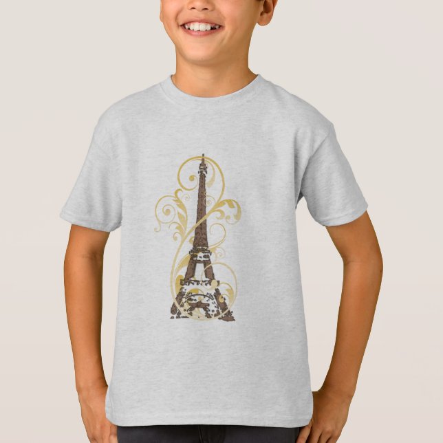 Camiseta Desplazamientos y Torre Eiffel (Anverso)