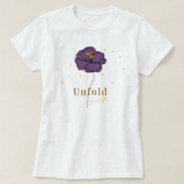 Camiseta Despliegue de su línea floral ligera Art -Confianz