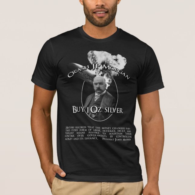 Camiseta Desplome JP Morgan con la cita de Madison (Anverso)