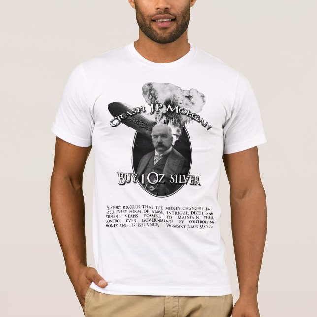 Camiseta Desplome JP Morgan con la cita de Madison (Anverso)