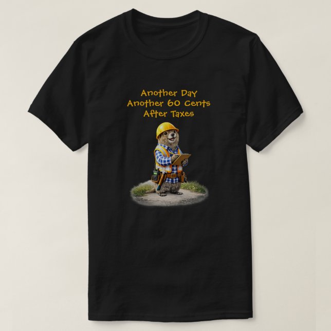Camiseta "Después de Impuestos" (Diseño del anverso)