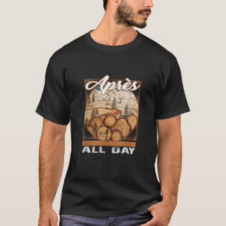 Camiseta Después de todo el día de esquí Evolución históric