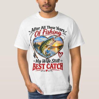 Camiseta Después de todos estos años de pesca, mi esposa si