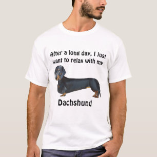 Camiseta Después de un largo día... Dachshund