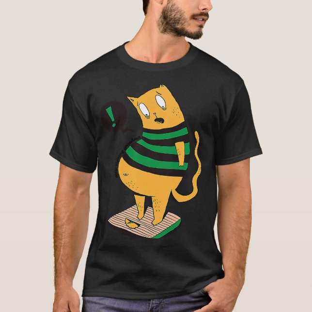 Camiseta después de visitar la abuela cat báscula de peso d (Anverso)