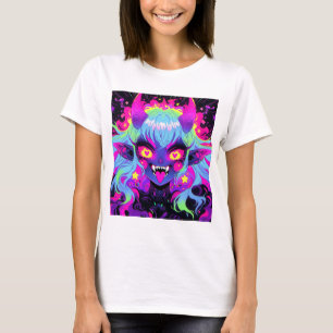 Camiseta Desquicia la lengua Chica Demon Elf Anime