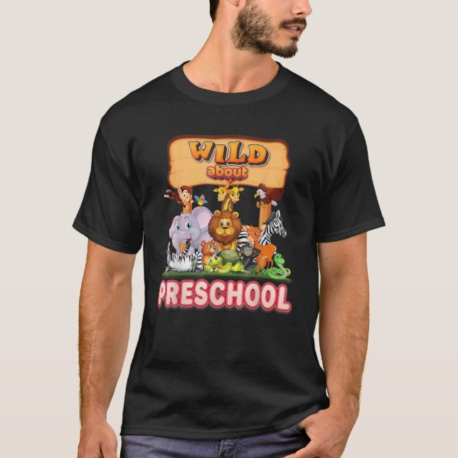 Camiseta Desquiciado acerca de los estudiantes de preescola (Anverso)