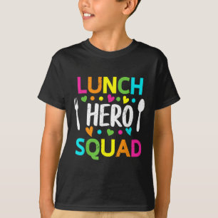 Camiseta Destacamento Héroe del Almuerzo Dama Divertida Tra