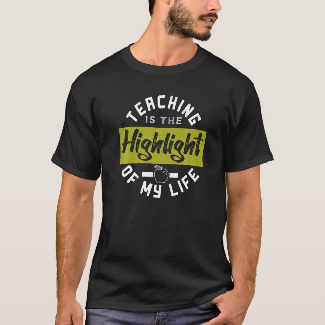 Camiseta Destacar El Tiempo De Enseñanza Para El Profesor (Anverso)