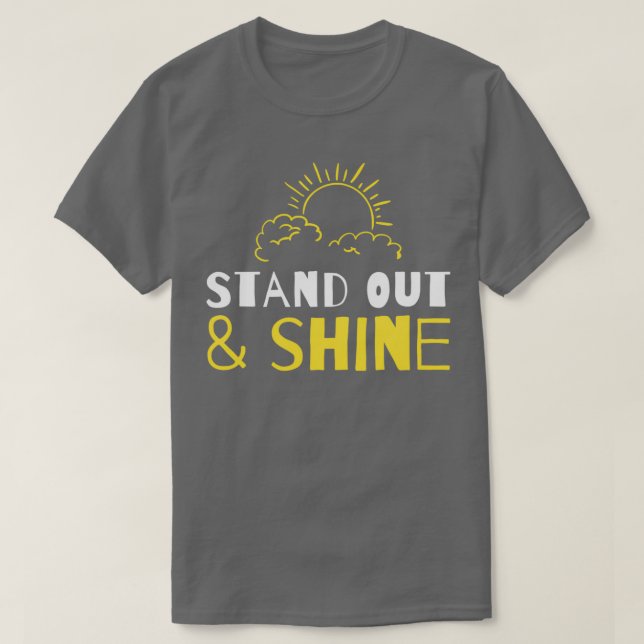 Camiseta Destacar y brillar (Diseño del anverso)