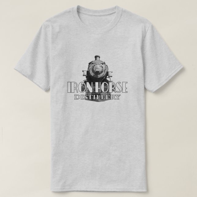 Camiseta destiladora de caballos de hierro (Diseño del anverso)