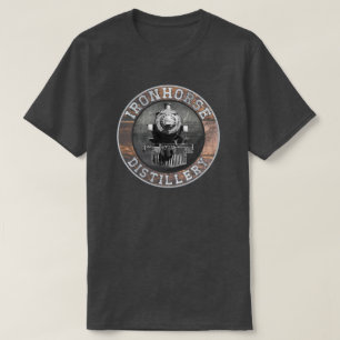 Camiseta Destilería De Ironcaballo Vintado En Madera Y Met