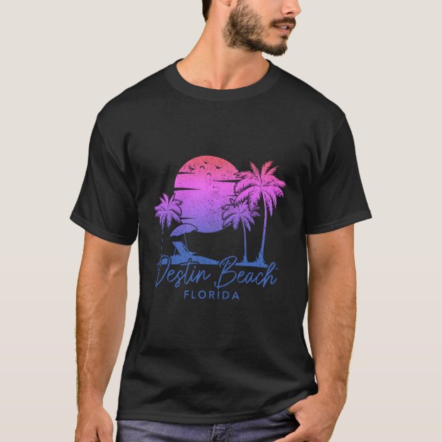 Camiseta Destin Beach Florida Fl Surfer (Anverso)