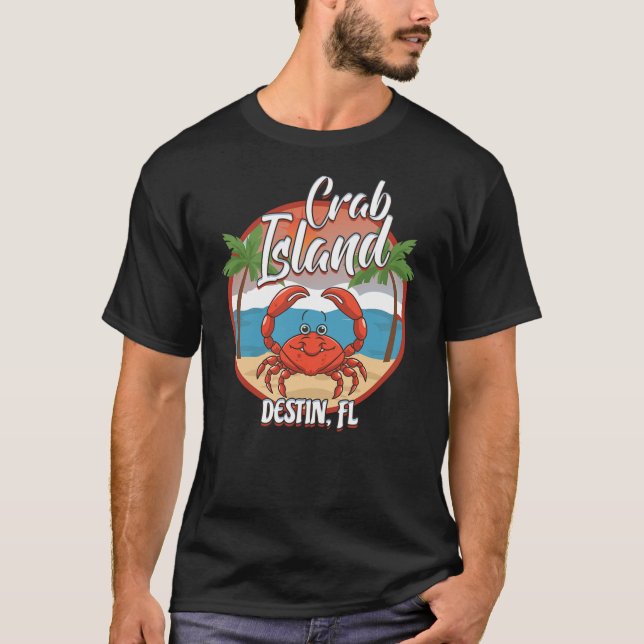 Camiseta Destin FL Apparel, Famous Destin Island, Island Cr (Anverso)