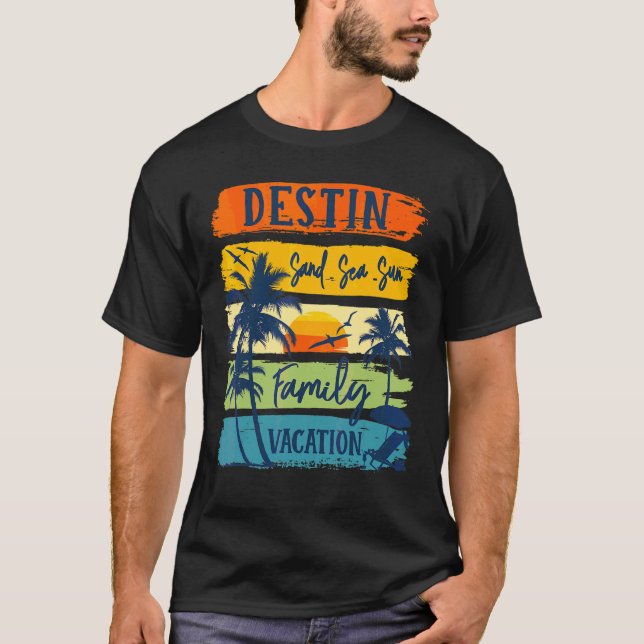 Camiseta Destin Florida 2022 Matching Family Summer Vacatio (Anverso)