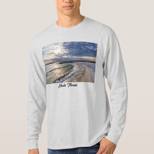 Camiseta Destin Florida Evening Waves Long Sleeve Shirt (Anverso)