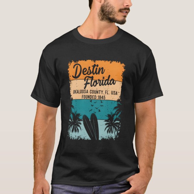 Camiseta Destin Florida Fl Beach And (Anverso)