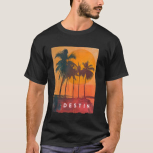 Camiseta Destin Florida FL Beach Family Vacaciones Tropical