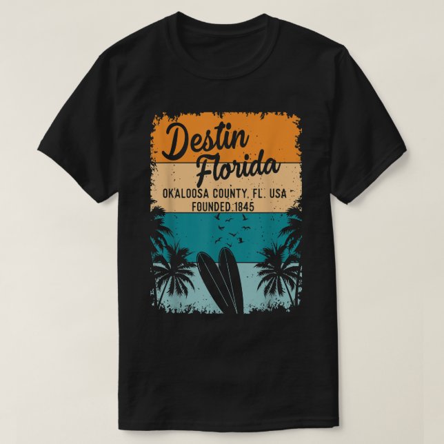 Camiseta Destin Florida FL Beach Souvenirs And Gifts Men Wo (Diseño del anverso)