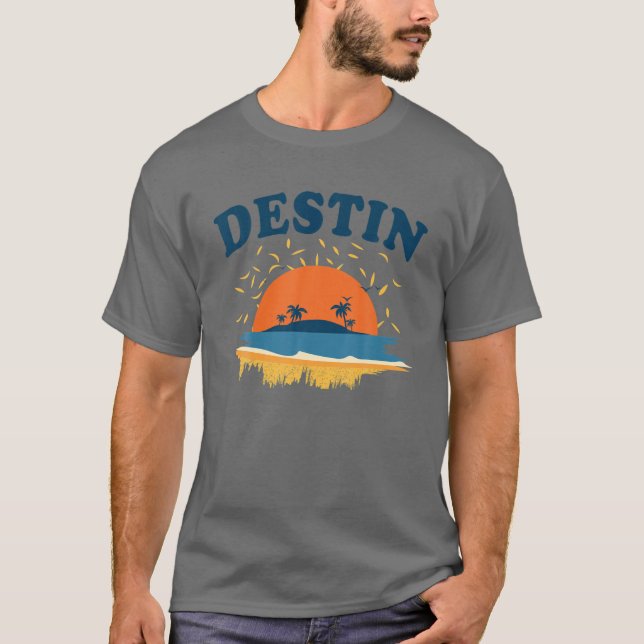 Camiseta Destin Florida FL City Tourivenir Regalo Hombres W (Anverso)