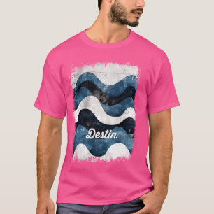 Camiseta Destin Florida FL Tropical Beach Surfing Waves Vin