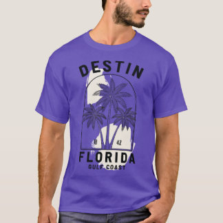 Camiseta Destin Florida Gulf Coast Palm Tree Flo